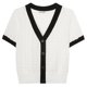 thumbnail image 1 of Jersey tipo cárdigan GRACE KARIN con botones en blanco para mujer, 1 of 7