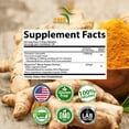 thumbnail image 5 of TURMERIC 95% CURCUMIN 10,000mg EXTRACT TUMERIC BLACK PEPPER ANTIOXIDANT 90 CAPS, 5 of 10