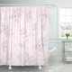 thumbnail image 1 of Cortina de Ducha ABPHQTO Rosa 160x180 cm con Estampado Floral Acuarela Verde, 1 of 1