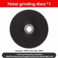 thumbnail image 2 of Kit de 6 Discos Corte 75 mm para Amoladora Angular 10 Diámetro, Hoja Circular Metal, Disco Lijado Plano y Almohadillas Lijado., 2 of 5
