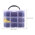 thumbnail image 4 of FRCOLOR Push Pin 650pcs Car Rivet Fastener Retainer Moulding Push Pin Body Bumper Rivet Trim,6.3"X5.91"X5.12", 4 of 5