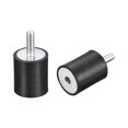 thumbnail image 1 of Goma Soportes 2uds M6 Macho/Hembra Vibraciones Aislador Impacto Absorbedor, para Garaje Motor Aire Compresor Coche Barco Bobinas, D25mmxH30mm Unique Bargains amortiguadores, 1 of 5