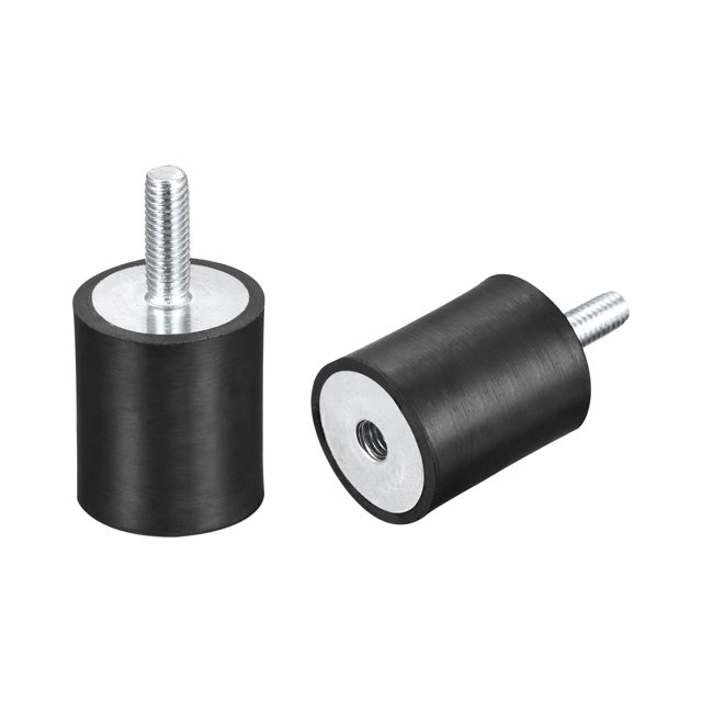 Goma Soportes 2uds M6 Macho/Hembra Vibraciones Aislador Impacto Absorbedor, para Garaje Motor Aire Compresor Coche Barco Bobinas, D25mmxH30mm Unique Bargains amortiguadores
