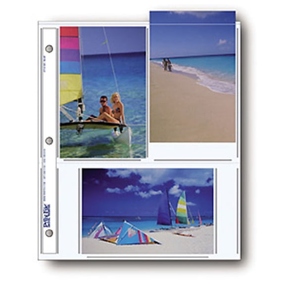Print File Photo Pages Holds Six 4x6" Prints, Pack of 500