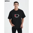 thumbnail image 3 of Whichone Help Me Funny Out Of Battery Graphic - Mens Short Sleeve T-Shirt, 3 of 8