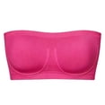 thumbnail image 3 of Full Bust Strapless Bra for Seamless Push Up Comfortable Support with Grip Band Bra Strapless for Women Back Less Bra Padded Underwire Bra, 3 of 3