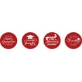 thumbnail image 2 of Darling Souvenir 190 Pcs Graduation Theme Stickers chocolate DIY Candy Favor-Red, 2 of 2
