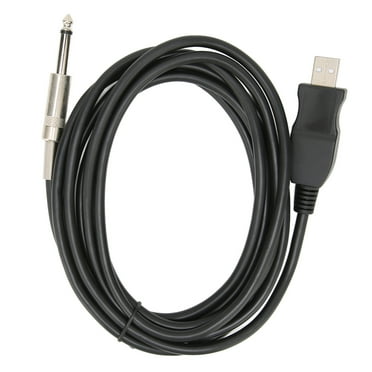Octpeak USB Guitar Cable USB Interface Male To 6.35mm Mono Male Electric Guitar Cable For Instrument Recording Singing /9.8ft,USB Guitar Cord,3Meters Guitar Audio Cable