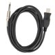 thumbnail image 3 of Cable de Guitarra USB, Cable de Audio de Guitarra Sin Ruido para Cantar, 3 of 7