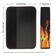 thumbnail image 6 of Chririnla Fire Pattern Design Car Seat Belt Pads 2 Pieces, Seat Belt Shoulder Pad Polyester Waterproof Soft for Trucks Sedan SUV, 6 of 7
