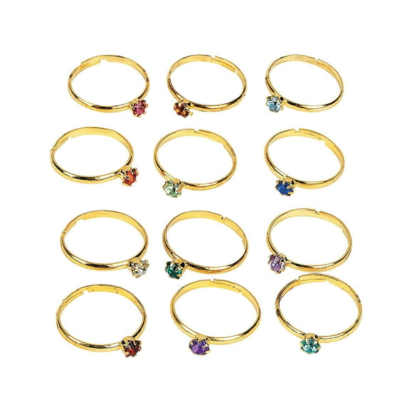 Birthstone Rings (3Dz) - Jewelry - 36 Pieces