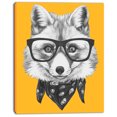 thumbnail image 2 of Funny Fox with Formal Glasses - Contemporary Animal Art Canvas, 2 of 3