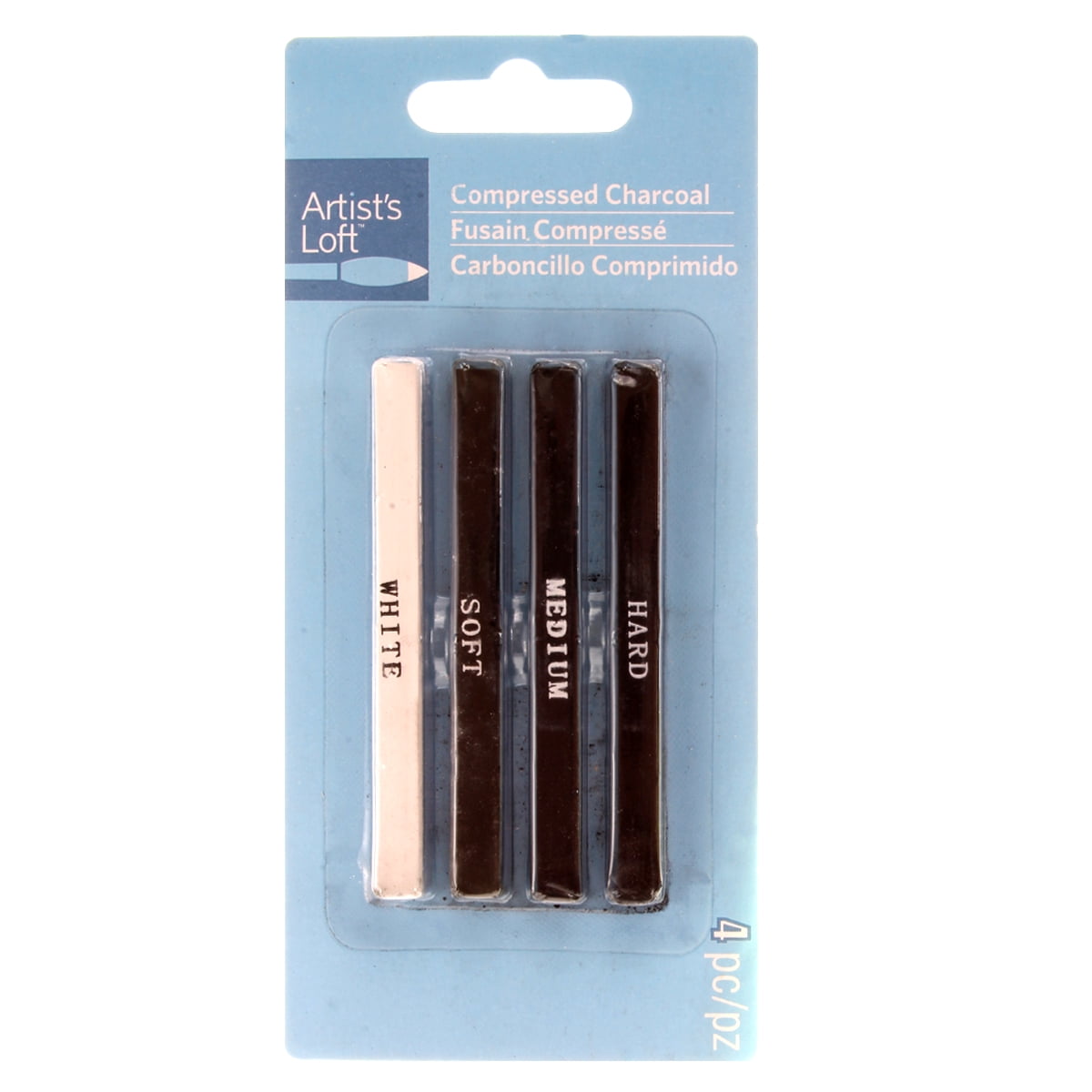 12 Packs: 4 ct. (48 total) Compressed Charcoal Sticks by Artist's Loft