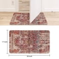 thumbnail image 6 of Retro Door Mat, 17 X 30 Inch Boho Orange Farmhouse Cute Tribal Aesthetic Welcome Doormat Decorative Home Floor Mat, Non Slip Rubber Back and Strong Water Absorption for Outdoor Indoor Entrance Decor, 6 of 6