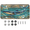 Multicolor 2, variant on ADECORIVY Boho Dragonfly Front License Plate, Vintage Flowers Novelty Vanity Tag Aluminum License Plate with 4 Holes, Metal Car Accessory for Men Women, 6 x 12 Inch