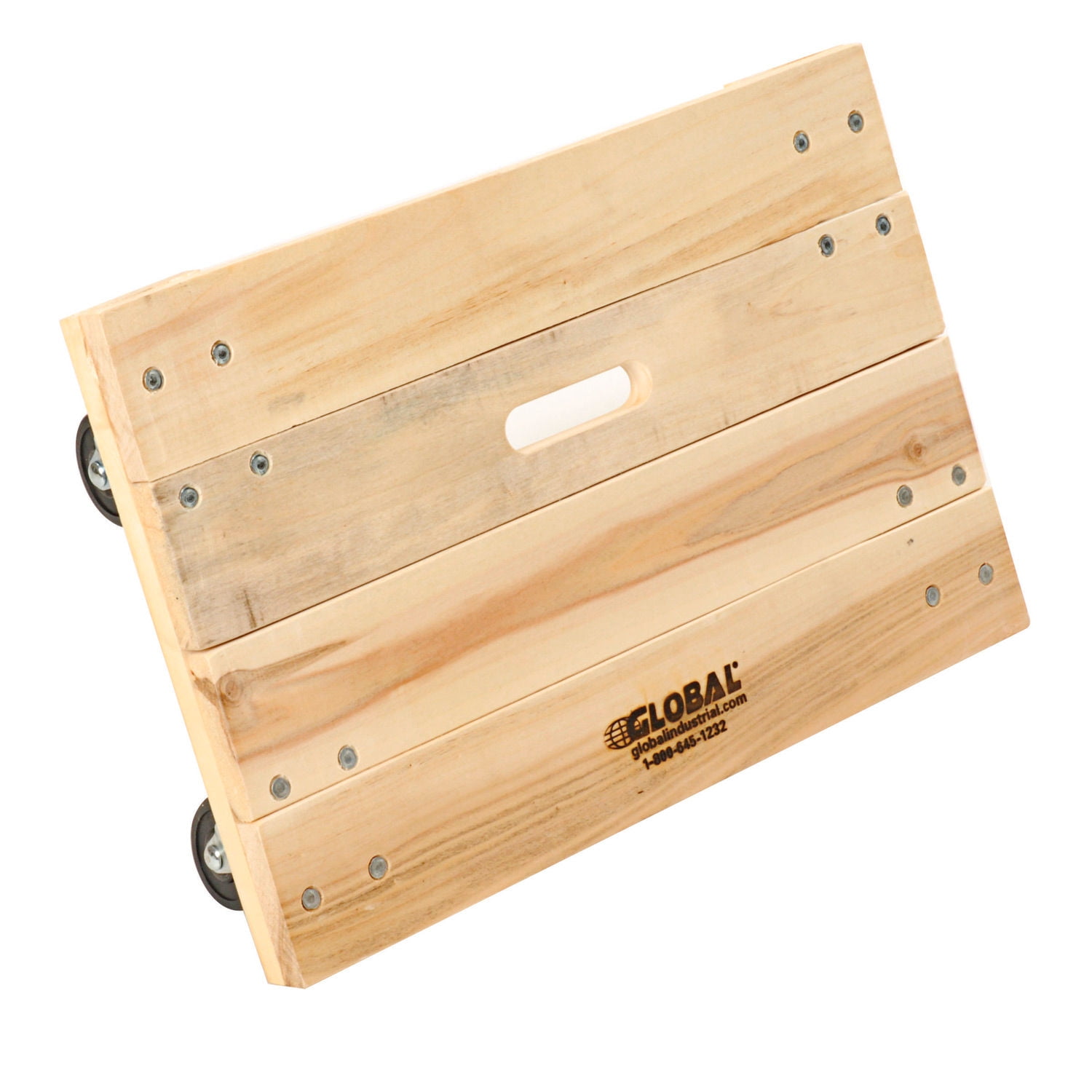 Global Industrial Hardwood Dolly with Solid Deck 24 x 16 1000 Lb. Capacity