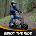 thumbnail image 4 of TOXOZERS Mini Bike,50cc Gas-Powered Mini Dirt Bike with Extra-Wide Seat,Perfect Gift for Kids 8+,25 MPH & 180 LBS Capacity,Black, 4 of 8