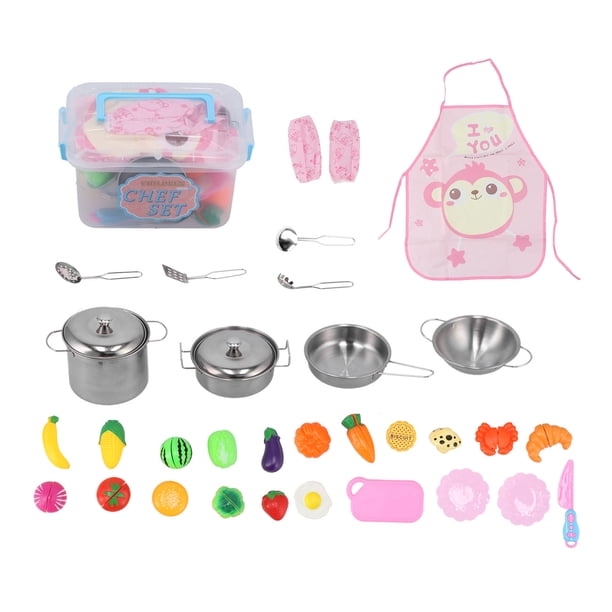 Juego de cocina para niños NikouMX acero inoxidable
