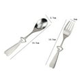 thumbnail image 2 of FOMIYES Spoon Silverware with Hollow Out Design for Picnic 2 Piece Set, 2 of 8