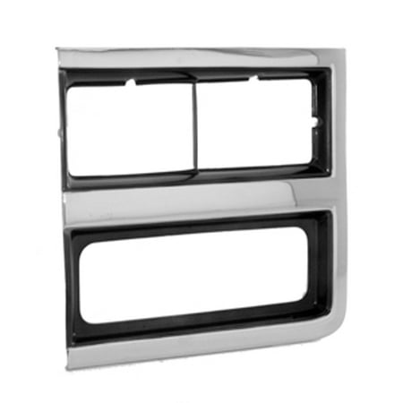 Chevy Pickup Door - Chrome Left Headlamp Door for Chevy Blazer, Pickup, Suburban GM2512161