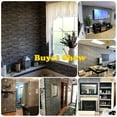 thumbnail image 3 of UMIGGEE Grey Brick Stone Peel and Stick Wallpaper 17.7" x 118" Removable Wall Contact Paper Backsplash Vinyl Film for Bedroom Faux Brick Kitchen Cabinets Backsplash Fireplace Laundry Room, 3 of 8