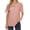 Pink, variant on Vedolay Casual Tops For Women Women 2023 Summer Casual Split V Neckline Chiffon Blouses Loose Tunic Short Sleeve Tops,Pink M