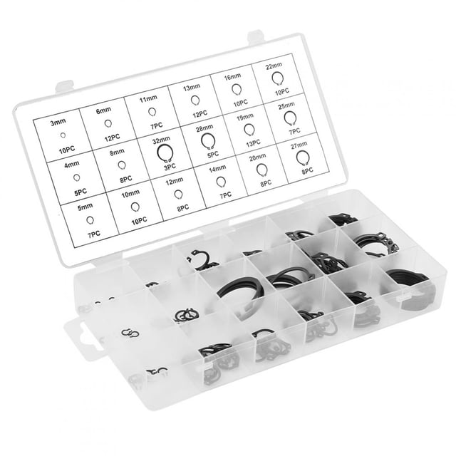 Anillo Elástico, Circlip Duradero Y Portátil, Para Colocar A Presión En Una Ranura Maquinada Para Evitar El Movimiento Lateral Surtido De Circlips Para Diferentes Propósitos Y ANGGREK HIGS02