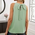 thumbnail image 4 of Yuzhih Women's Tank Tops Summer Crew Neck Pleated Loose Flowy Tops Office Cute Work Sleeveless Shirts 2024, 4 of 4
