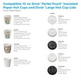Dixie® PerfecTouch® Insulated Disposable Paper Hot Coffee Cup, 5310DX, 10 Fl. Oz., 500 Cups
