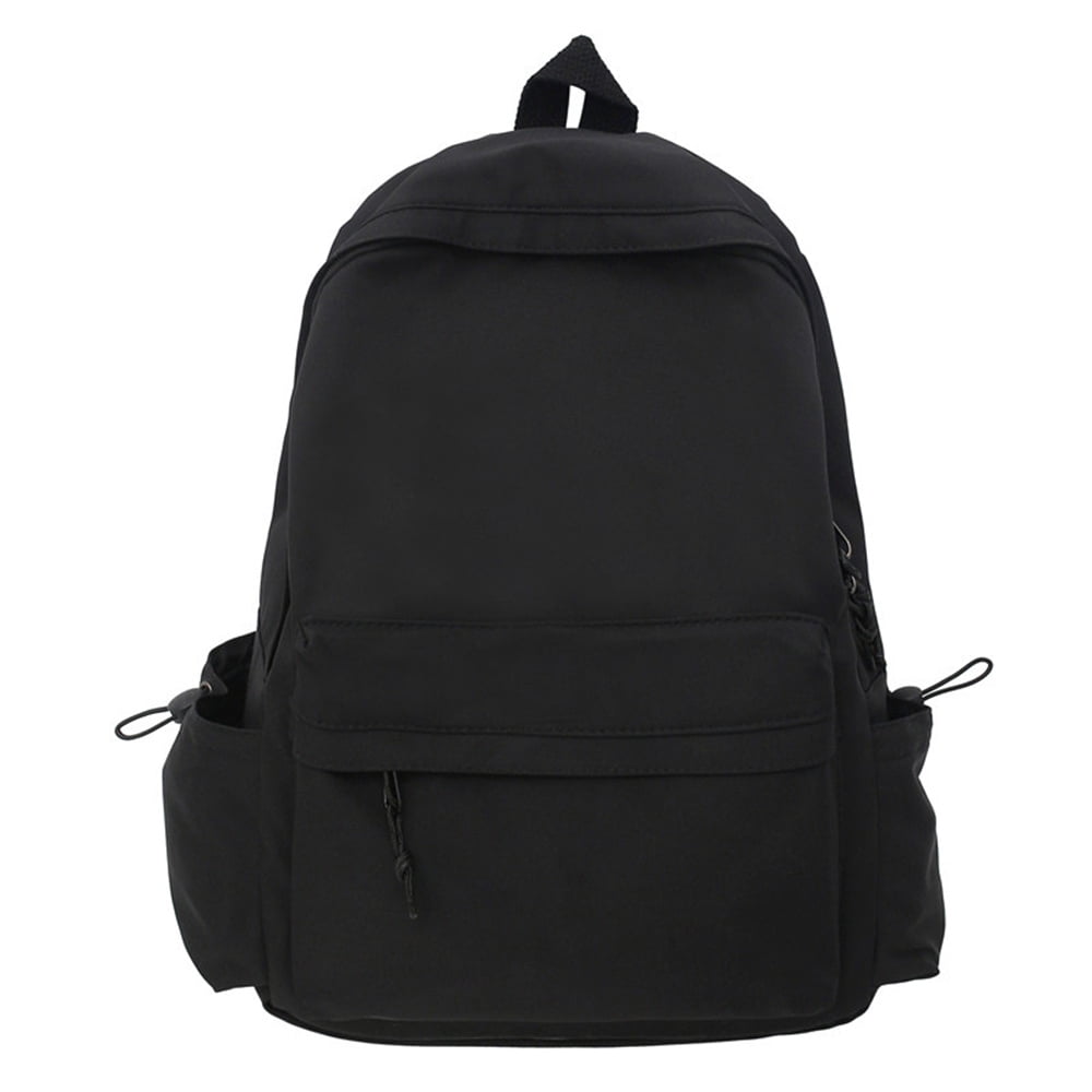 High School Students College Shoulder Bag Solid Color Women's Backpack