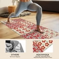 thumbnail image 4 of Pioneer Flower Floral Print Pattern Hot Yoga Mat Towel Non Slip for Hot Yoga - Quick-Drying Yoga Mat Cover with 4 Corner Pockets with Travel Bag - Hot Yoga Towel Non Slip 70"x26", 4 of 6
