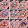thumbnail image 3 of U8MO 20mm Round Faceted Crystal Glass Loose Crafts Beads Wholesale lot Jewelry Making-#8 Transparent Blue-5pc, 3 of 4