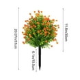 thumbnail image 3 of Outdoor Imitation Mums, Orange Faux Flowers, Plastic Decor, Realistic Look, Porch and Garden Use,Vsgery, 3 of 7