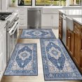 thumbnail image 4 of Kitchen Rugs Sets of 3 Non Slip Washable Kitchen Mats for Floor, Waterproof Kitchen Runner Rug, Floor Mat Carpet for Entryway, Laundry, Sink, Hallway, Bathroom, 4 of 10