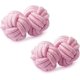 thumbnail image 2 of Juego de 5 pares de gemelos trenzados de tela de seda para hombre y mujer, para camisa o vestido, regalo de negocios o boda, 2 of 5