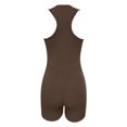 thumbnail image 4 of Combinaison pour Femmes, Combishort Stylée, Courte, Sans Manches, à Fermeture Éclair, Ajustée, Tenue d'Été pour Femmes, 4 of 5