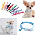 thumbnail image 1 of Colorful Fashion Pets Bowknot Collar With Bell Wear-resistant Size Adjustable Polka Dot Printing Candy Color Bow Tie For Cats Dogs, 1 of 7