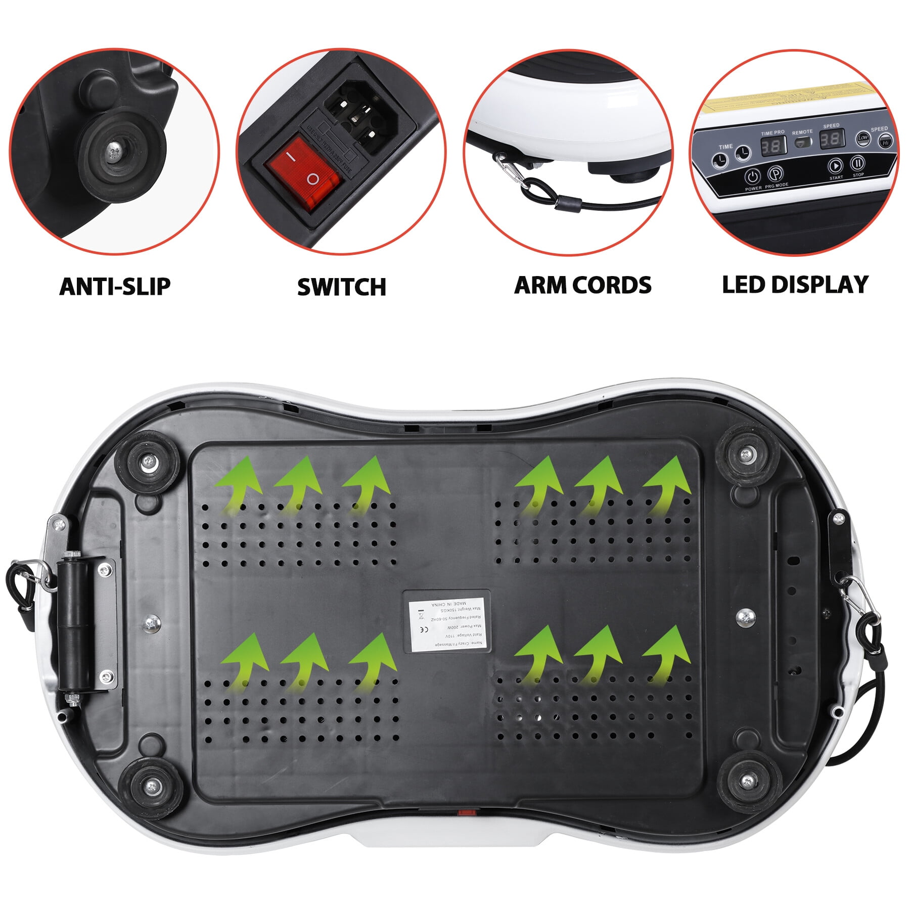 ZENSTYLE Fitness Vibration Massage Machine Massager Whole