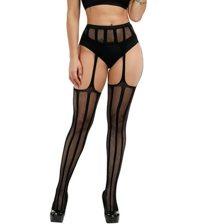

COUTEXYI Women s Hollow Out Fishnet Long Socks High Elastic Over Knee Stockings Thigh High Pantyhose