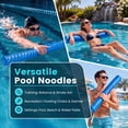 thumbnail image 4 of EDX 46 x 5.5 in Swimming Pool Noodle, Heavy Duty NBR Foam Swim Stick with Vinyl Dipped Surface, 250 LBS Support, Wave Design Non-Slip Floating Aid for Pool Beach Lake Ocean, 4 of 7