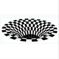 thumbnail image 1 of 3D Bottomless Hole Optical Illusion Area Carpet Floor Mat Space Around 100cm, 1 of 4