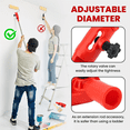 thumbnail image 4 of Multi-Angle Paint Brush Extender with Paint Brush, Extension Pole Attachments for Painting Roller, Paints Edger Tool, 4 of 7