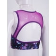 thumbnail image 6 of CHICTRY Girls Sports Suit Activewear Racer Back Tops with Athletic Leggings Pegasus Black 16, 6 of 7