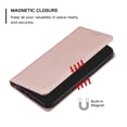 thumbnail image 4 of Decase Cover For iPhone 14,Shockproof PU Leather Book Folding Flip Folio Case with Card Holders Kickstand Magnetic Closure TPU Inner Shell Protective Cover for Women Men,gold, 4 of 6