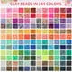 thumbnail image 2 of Kit para hacer pulseras con cuentas de arcilla QUEFE 15000, 144 colores, 6 cajas, 2 of 7
