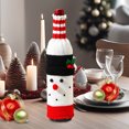 thumbnail image 4 of Juego de Botellas de Vino de Navidad Xihbxyly Muñeco Anciano de Tela tejida Accesorios de Escritorio, 4 of 6