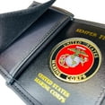 thumbnail image 3 of US Marine Corps Wallet, Official U.S. Marine Corps Military Genuine Leather Bifold Wallet, 3 of 7