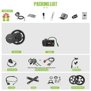 BAFANG BBS02B 48V 750W Mid Drive Kits Mid Motor Ebike Conversion Kits with 44T Chainring Wheel and EKD01 Display for BB 68-73mm Mountain Bike Road Bike (No Battery)