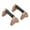Khaki S, variant on Vsenkes 2 Pieces Wood Push up Bars Bracket Parallettes Bar for Fitness Floor Workout Black L