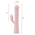 thumbnail image 3 of Blush | Jaymie 9.25 Inch G Spot Clitoral Dual Stimulation Rabbit Vibrator In Pink - 10 Vibration Modes - Soft Silicone, 3 of 10
